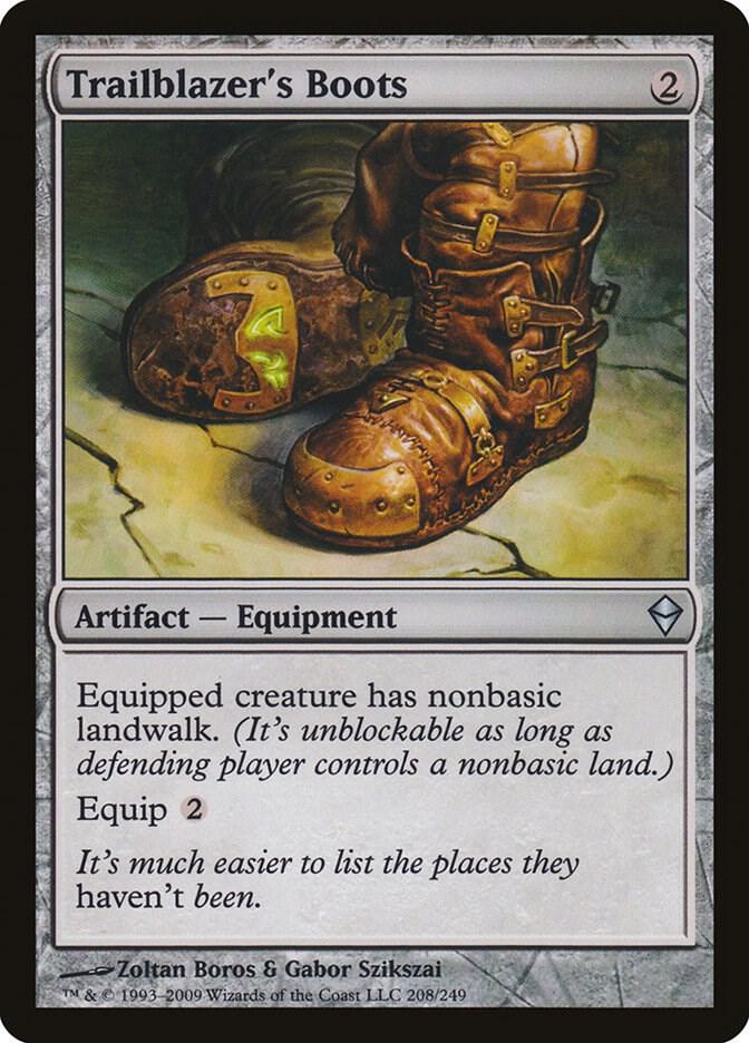 Trailblazer's Boots 208 card from Zendikar