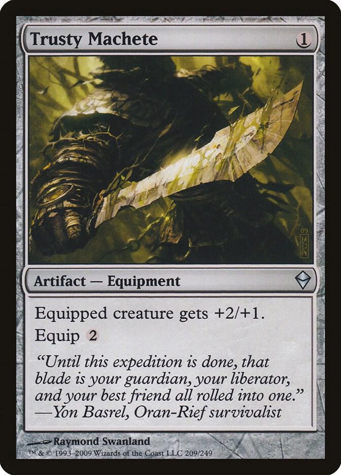 Trusty Machete 209 card from Zendikar