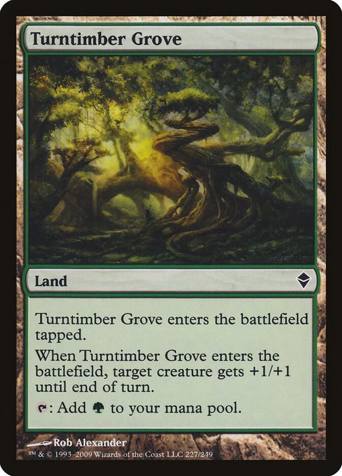 Turntimber Grove 227 card from Zendikar