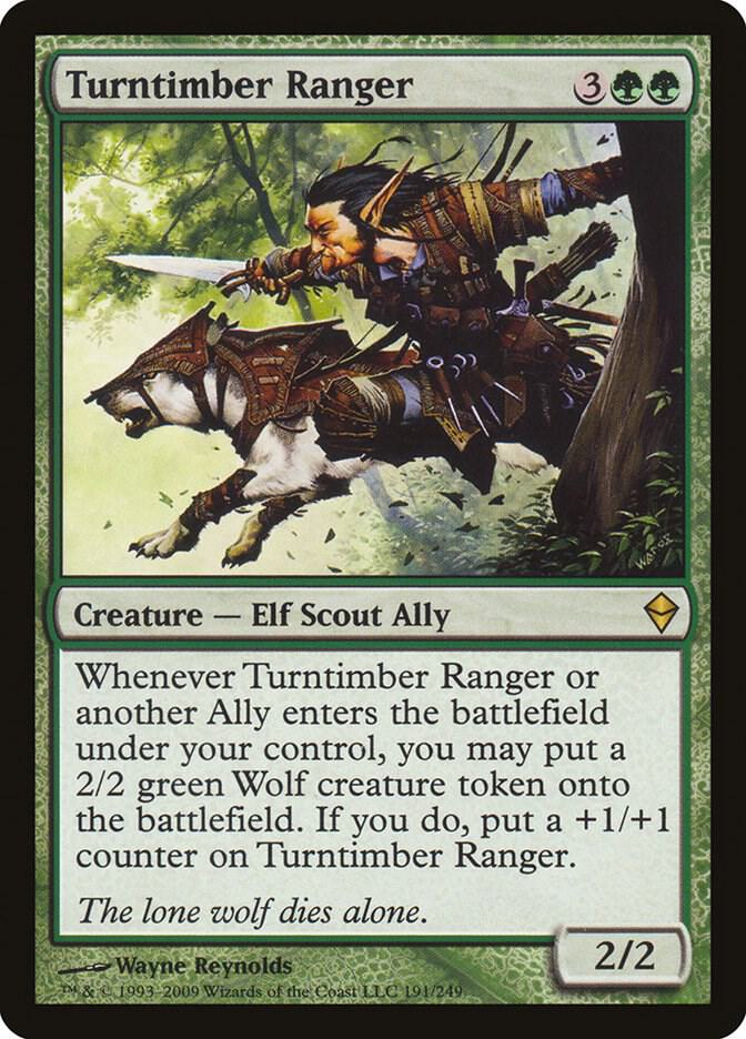 Turntimber Ranger 191 card from Zendikar