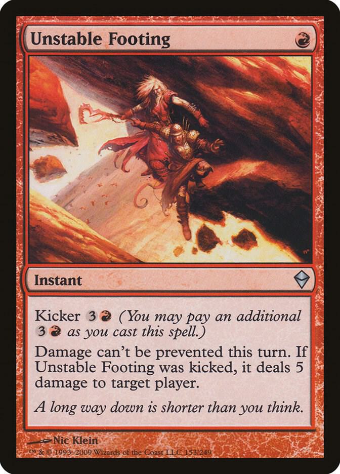 Unstable Footing 153 card from Zendikar