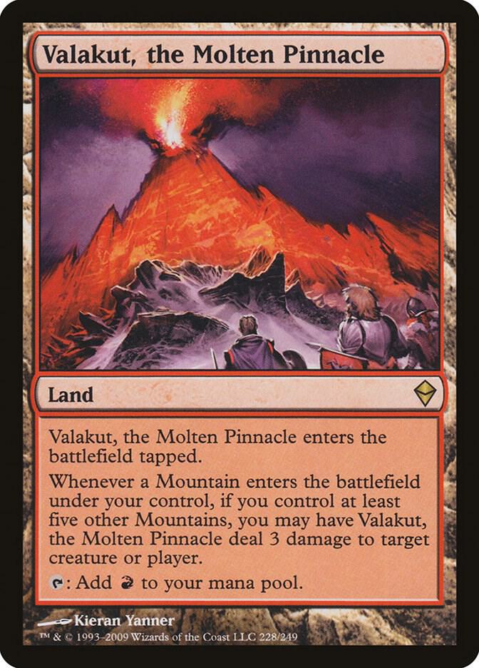 Valakut, the Molten Pinnacle 228 card from Zendikar