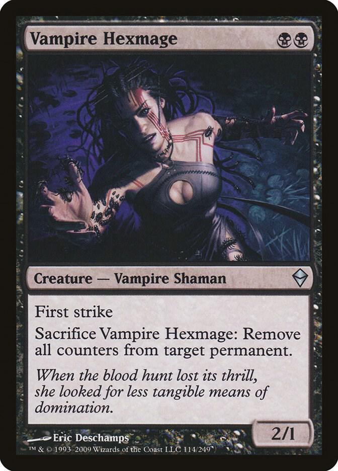 Vampire Hexmage 114 card from Zendikar