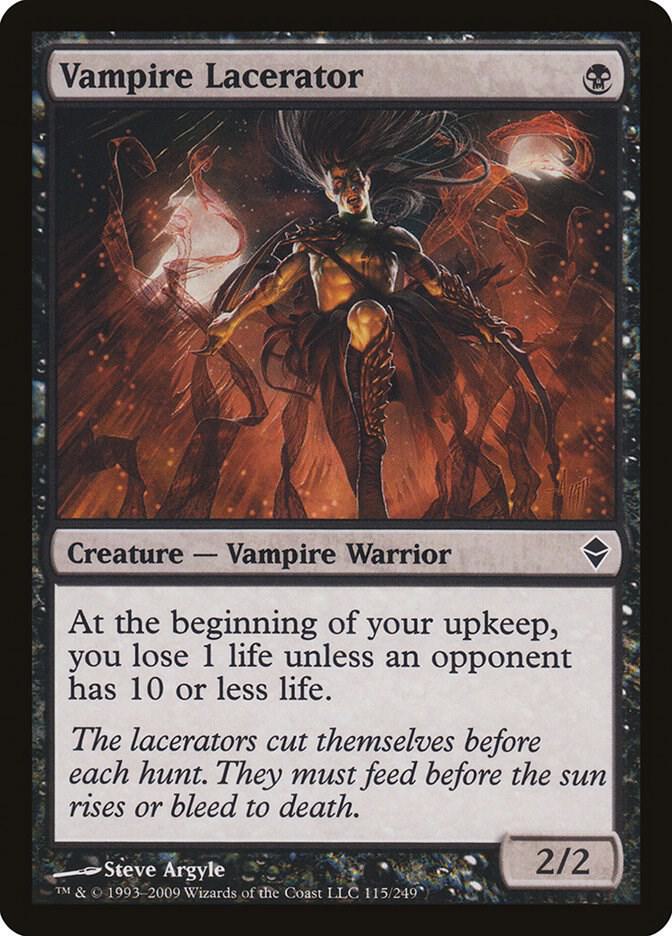 Vampire Lacerator 115 card from Zendikar