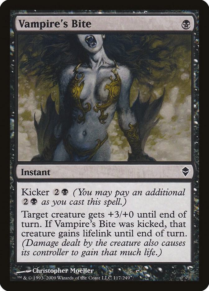 Vampire's Bite 117 card from Zendikar