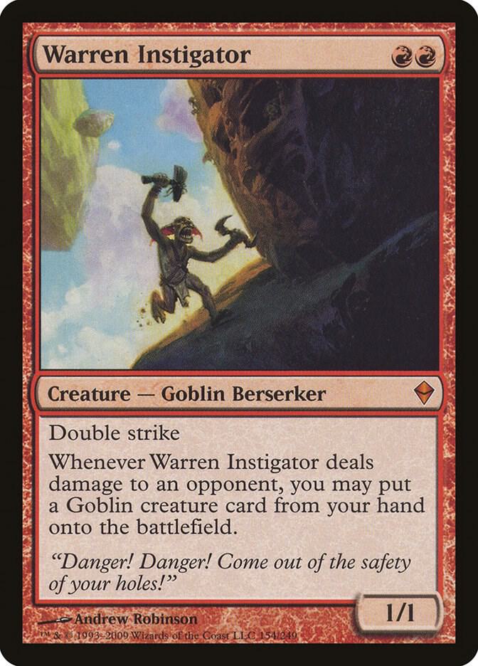 Warren Instigator 154 card from Zendikar