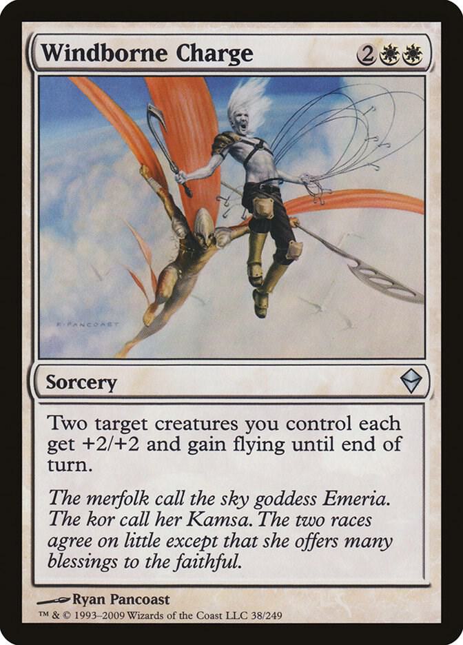 Windborne Charge 38 card from Zendikar