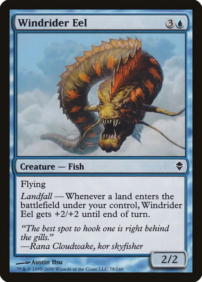 Windrider Eel 78 card from Zendikar