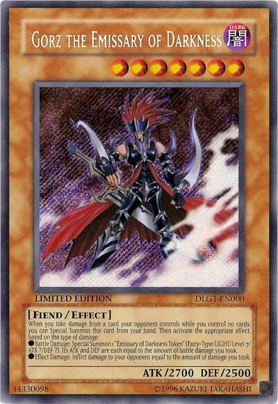 Gorz the Emissary of Darkness DLG1-EN000 card from Dark Legends