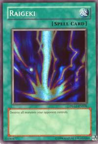 Raigeki DLG1-EN006 card from Dark Legends