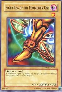 Right Leg of the Forbidden One DLG1-EN018 card from Dark Legends