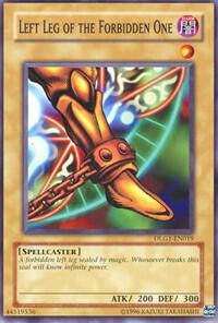 Left Leg of the Forbidden One DLG1-EN019 card from Dark Legends