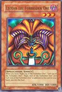 Exodia the Forbidden One DLG1-EN022 card from Dark Legends