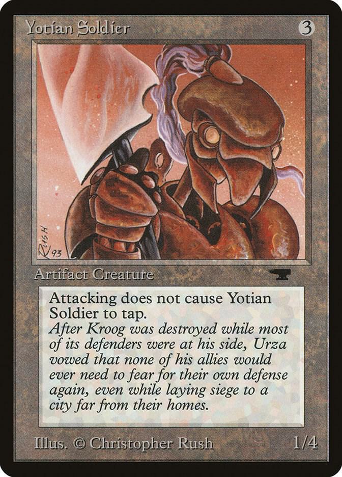 Yotian Soldier card from Antiquities