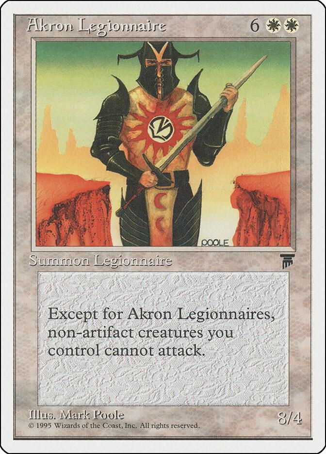 Akron Legionnaire card from Chronicles