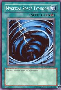 Mystical Space Typhoon DLG1-EN058 card from Dark Legends