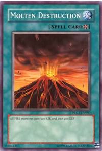 Molten Destruction DLG1-EN080 card from Dark Legends