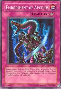 Embodiment of Apophis DLG1-EN099 card from Dark Legends