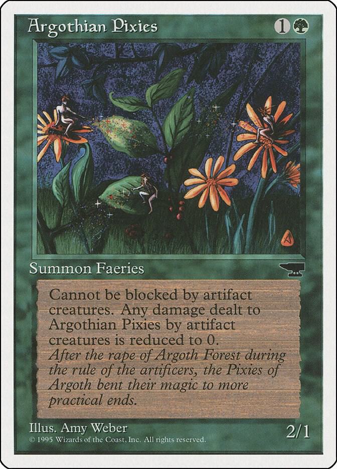 Argothian Pixies card from Chronicles