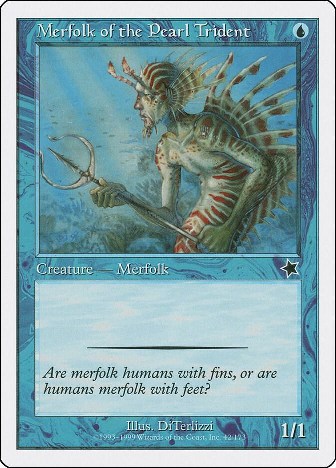 Merfolk of the Pearl Trident 42 card from Starter 1999