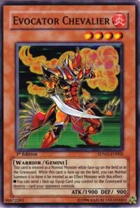 Evocator Chevalier SDWS-EN002 card from Structure Deck: Warriors' Strike