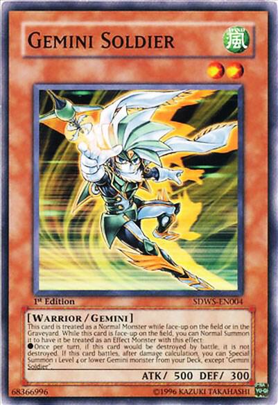 Gemini Soldier SDWS-EN004 card from Structure Deck: Warriors' Strike