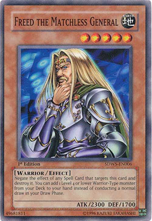 Freed the Matchless General SDWS-EN006 card from Structure Deck: Warriors' Strike