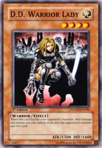 D.D. Warrior Lady SDWS-EN009 card from Structure Deck: Warriors' Strike