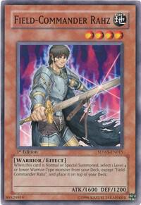 Field-Commander Rahz SDWS-EN015 card from Structure Deck: Warriors' Strike