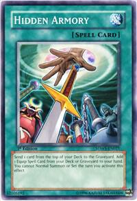 Hidden Armory SDWS-EN021 card from Structure Deck: Warriors' Strike