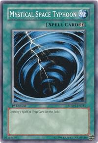 Mystical Space Typhoon SDWS-EN023 card from Structure Deck: Warriors' Strike