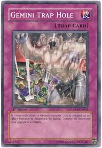 Gemini Trap Hole SDWS-EN038 card from Structure Deck: Warriors' Strike