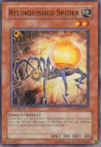 Relinquished Spider SOVR-EN017 card from Stardust Overdrive