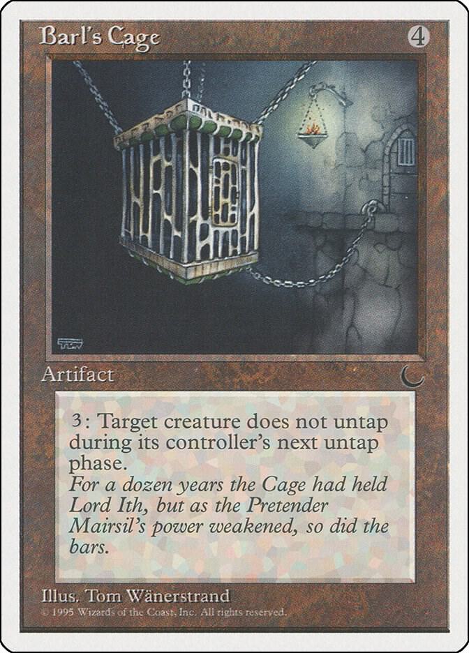 Barl's Cage card from Chronicles