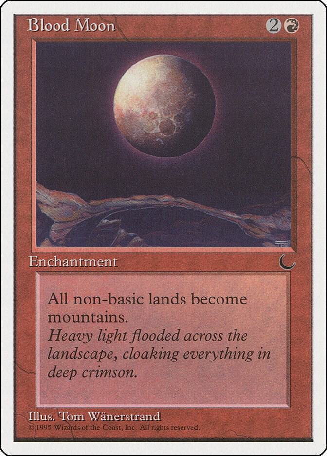 Blood Moon card from Chronicles
