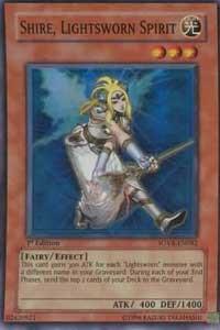 Shire, Lightsworn Spirit SOVR-EN082 card from Stardust Overdrive