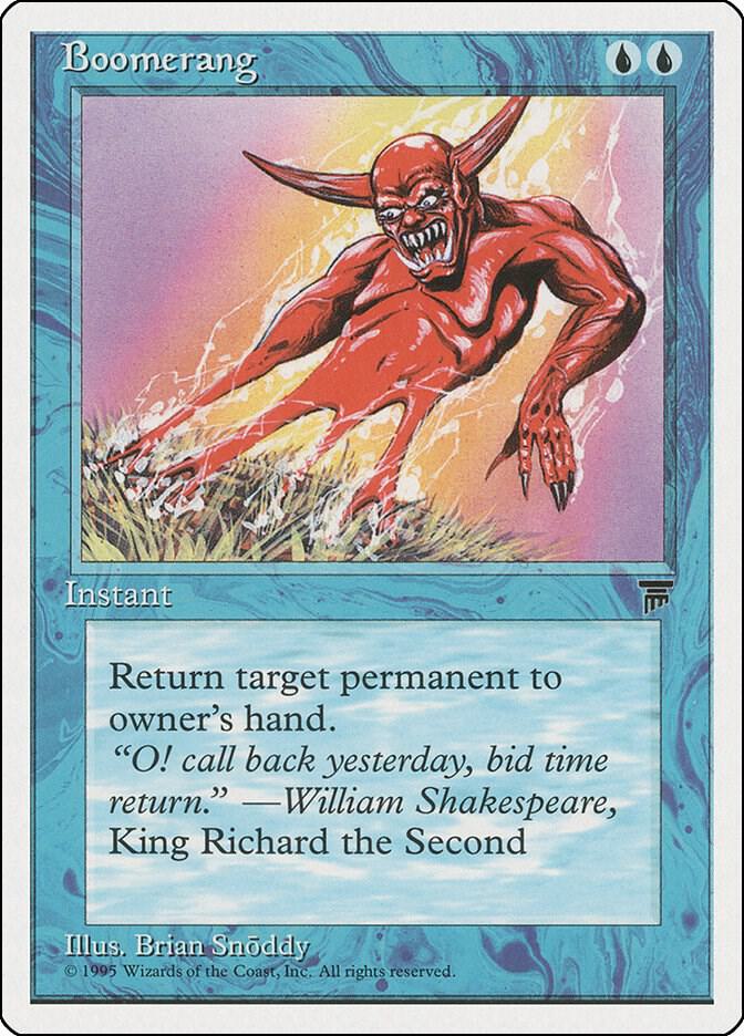 Boomerang card from Chronicles
