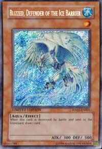 Blizzed, Defender of the Ice Barrier HA01-EN001 card from Hidden Arsenal