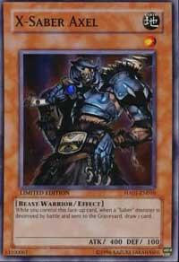 X-Saber Axel HA01-EN010 card from Hidden Arsenal