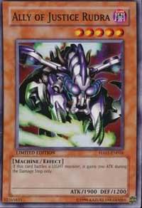 Ally of Justice Rudra HA01-EN016 card from Hidden Arsenal