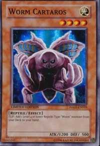 Worm Cartaros HA01-EN019 card from Hidden Arsenal