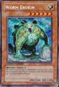 Worm Erokin HA01-EN021 card from Hidden Arsenal