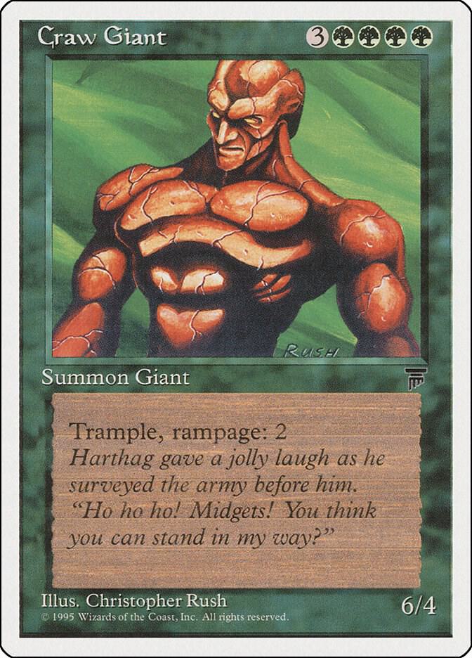 Craw Giant card from Chronicles