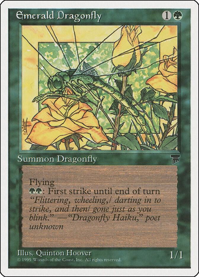 Emerald Dragonfly card from Chronicles