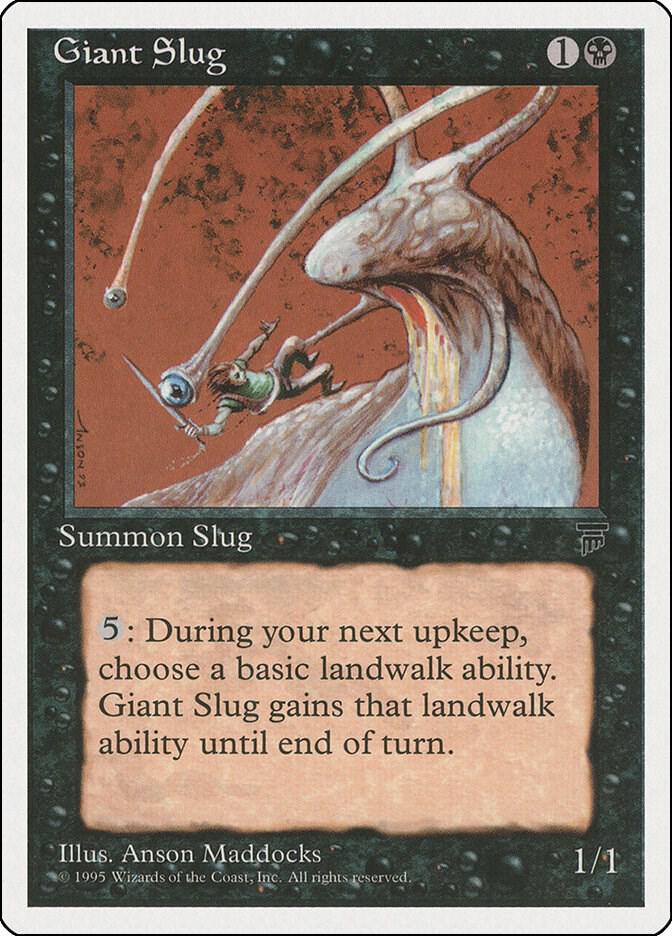 Giant Slug card from Chronicles