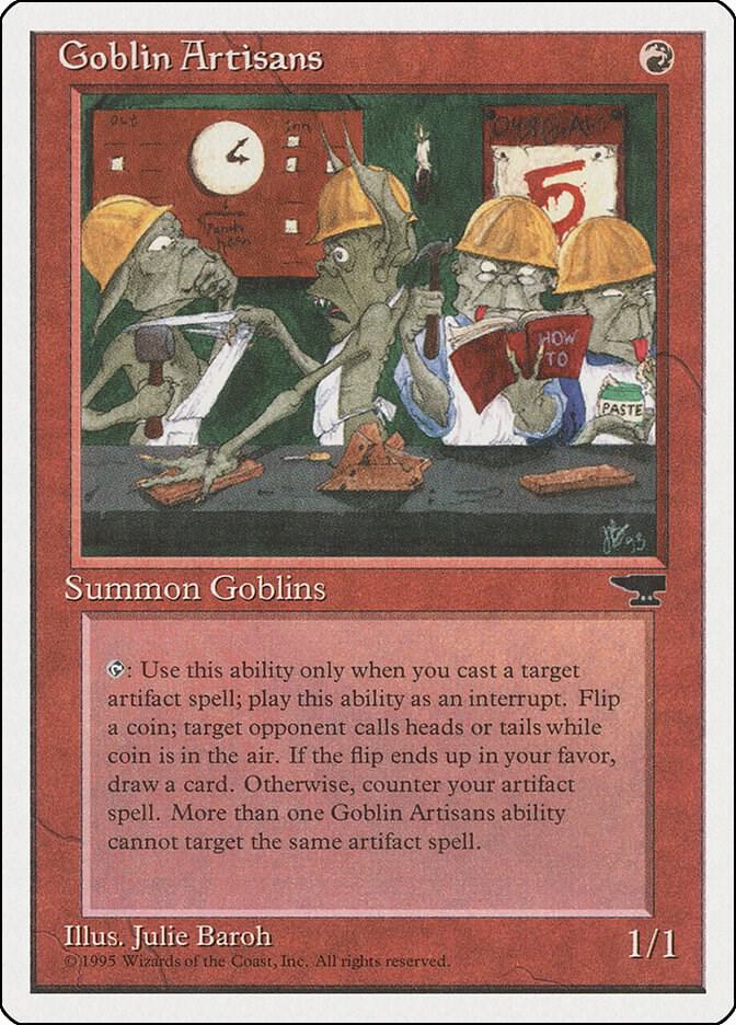 Goblin Artisans card from Chronicles