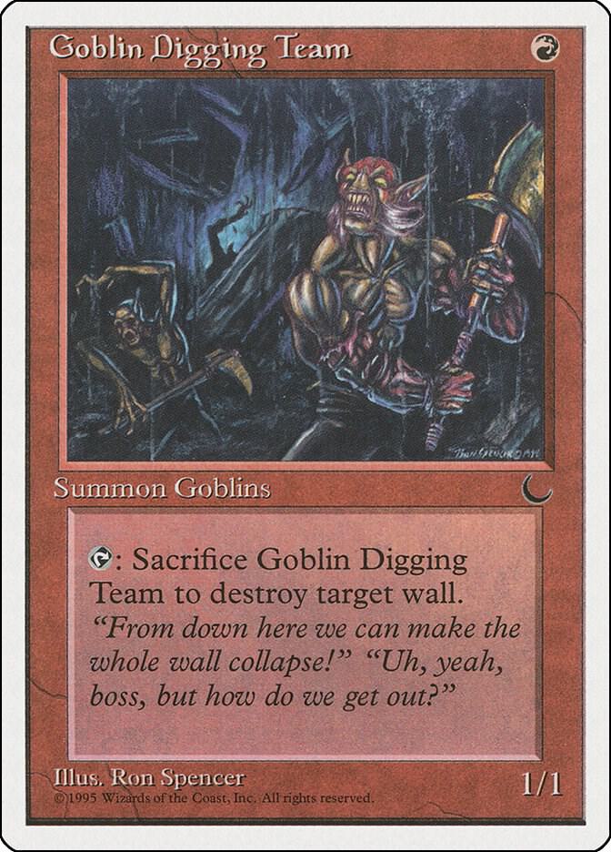 Goblin Digging Team card from Chronicles