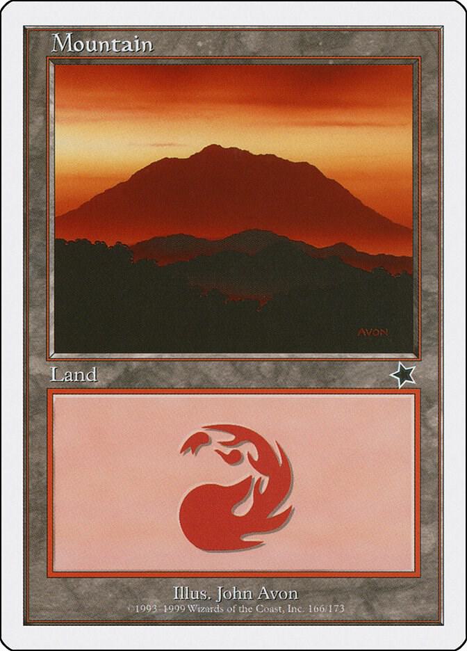 Mountain 166 card from Starter 1999