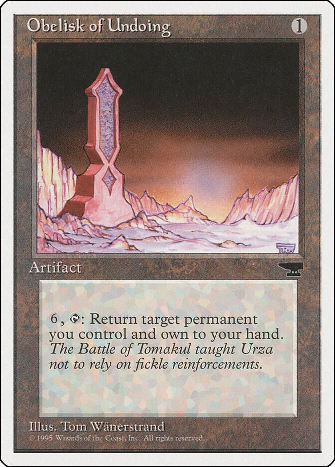Obelisk of Undoing card from Chronicles