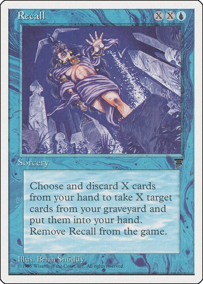 Recall card from Chronicles